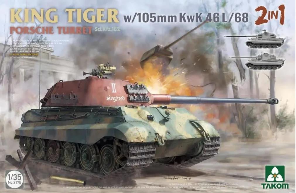 Takom 1/35 King Tiger Porsche 2178